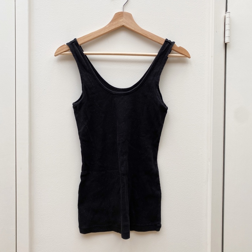 EXPRESS Sparkly Cotton Tank Top